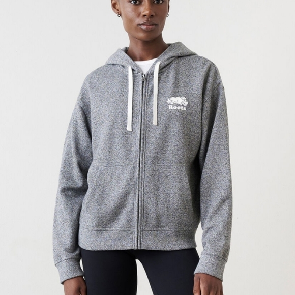 Roots Sweaters - Roots Relaxed full zip Hoodie